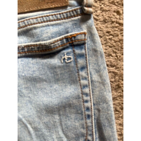 Rag & Bone Dre Jeans Womens 25 Low Rise Slim Boyfriend Slouchy Distressed Denim - Picture 10 of 11